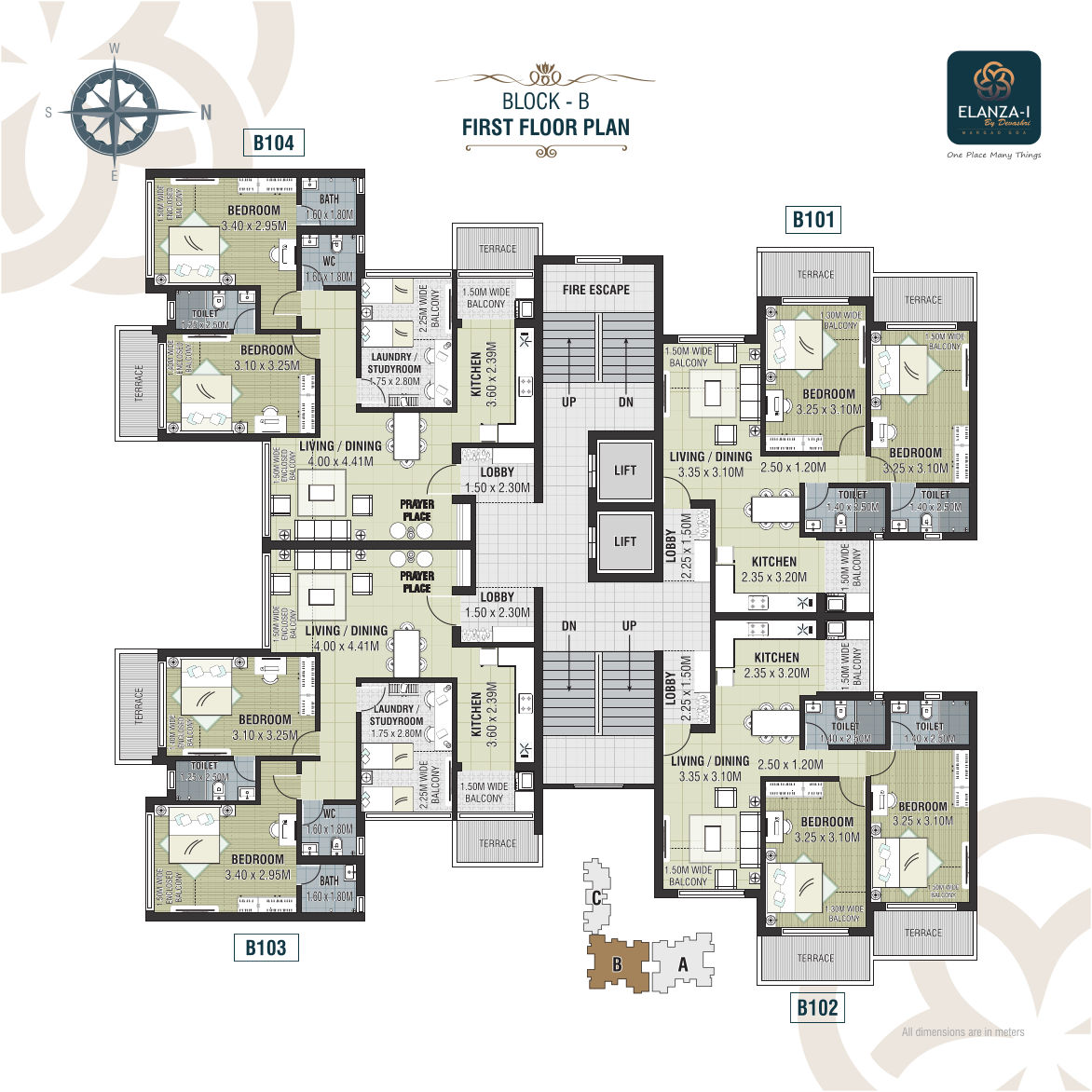 Devashri-Elanza-1_Block-B-First-Floor-Plan