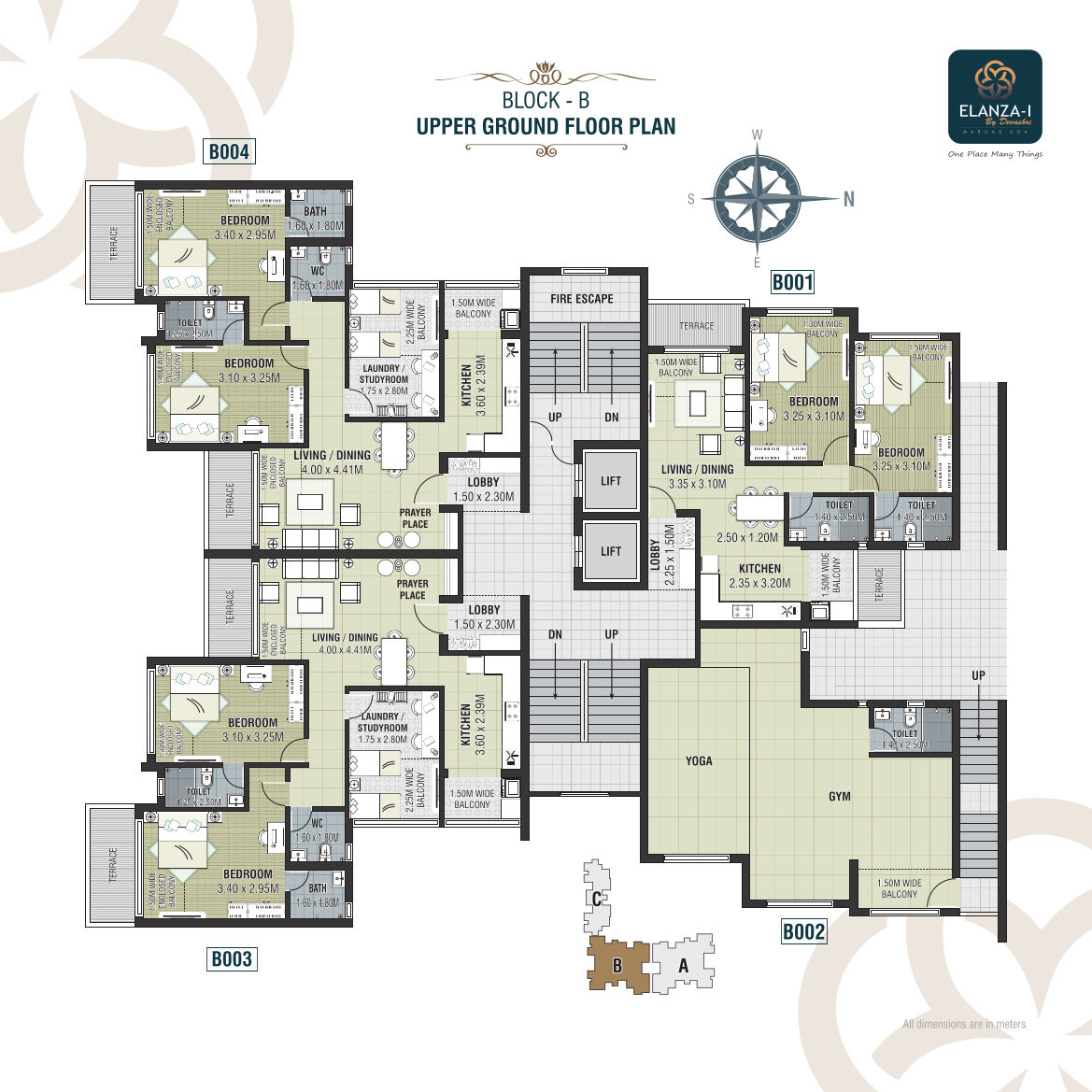 Devashri-Elanza-1_Block-B-Upper-Ground-Floor-Plan