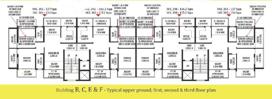 Devashri-Royale_Build-BCE-F-Upper-Ground-First-Second-Third-Floor-Plan