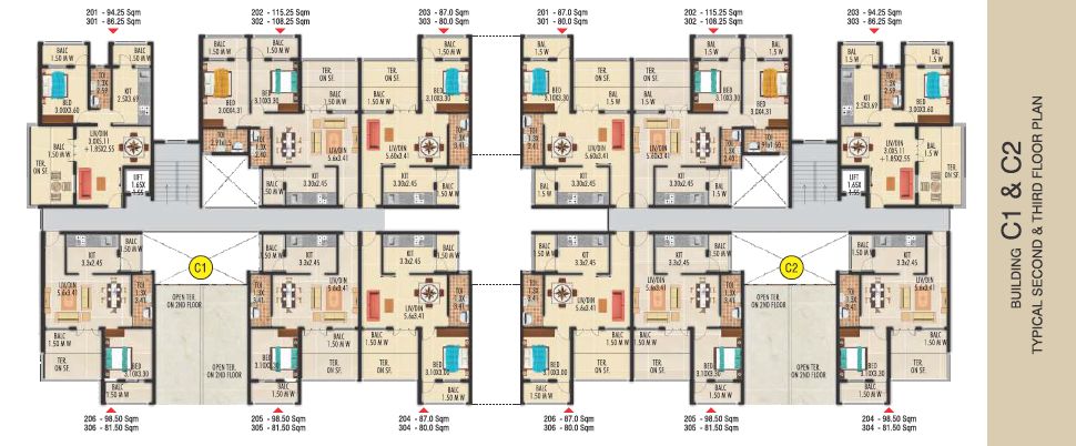 Floor-Plan_Bldg-C1-C2-Second-Third-Floor