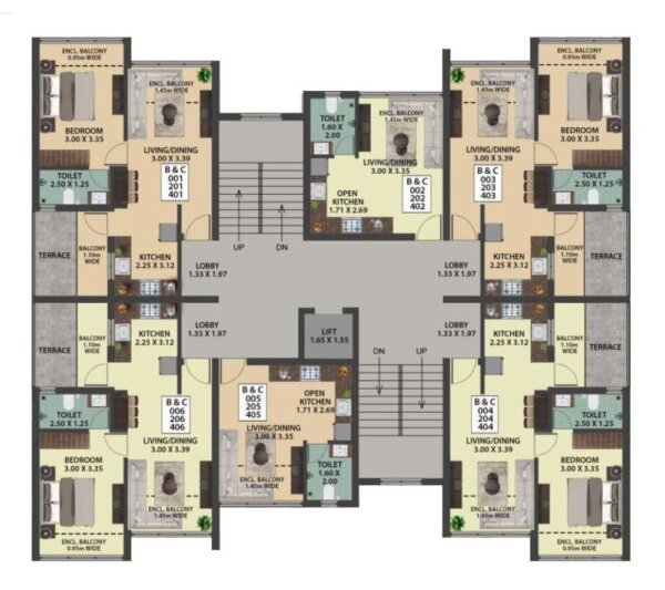 Florenza-Block-B-C-UG-2nd-and-4th-Floor-Plan-600x533