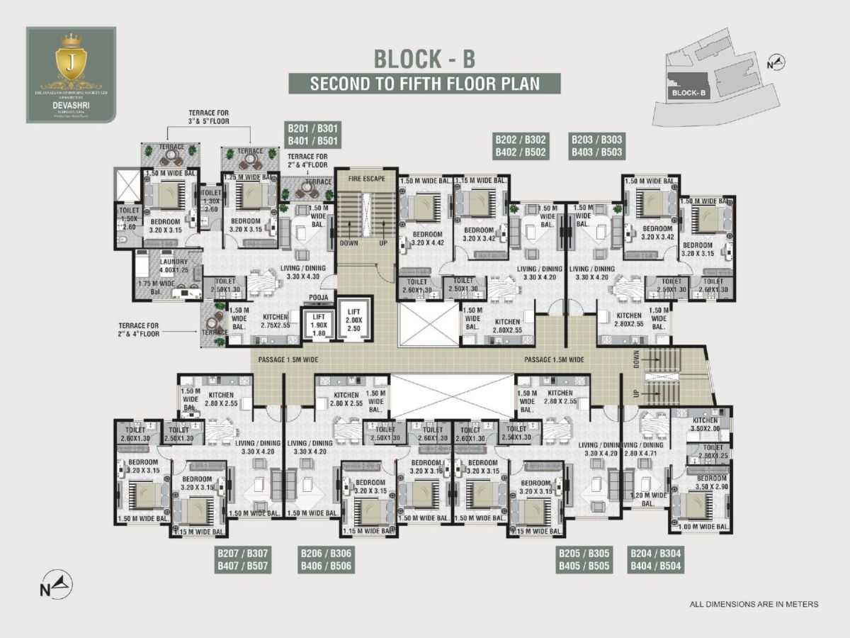 Janata-Coop-Houosing-Society-Block-B-Second-Fifth-Floor-Plan