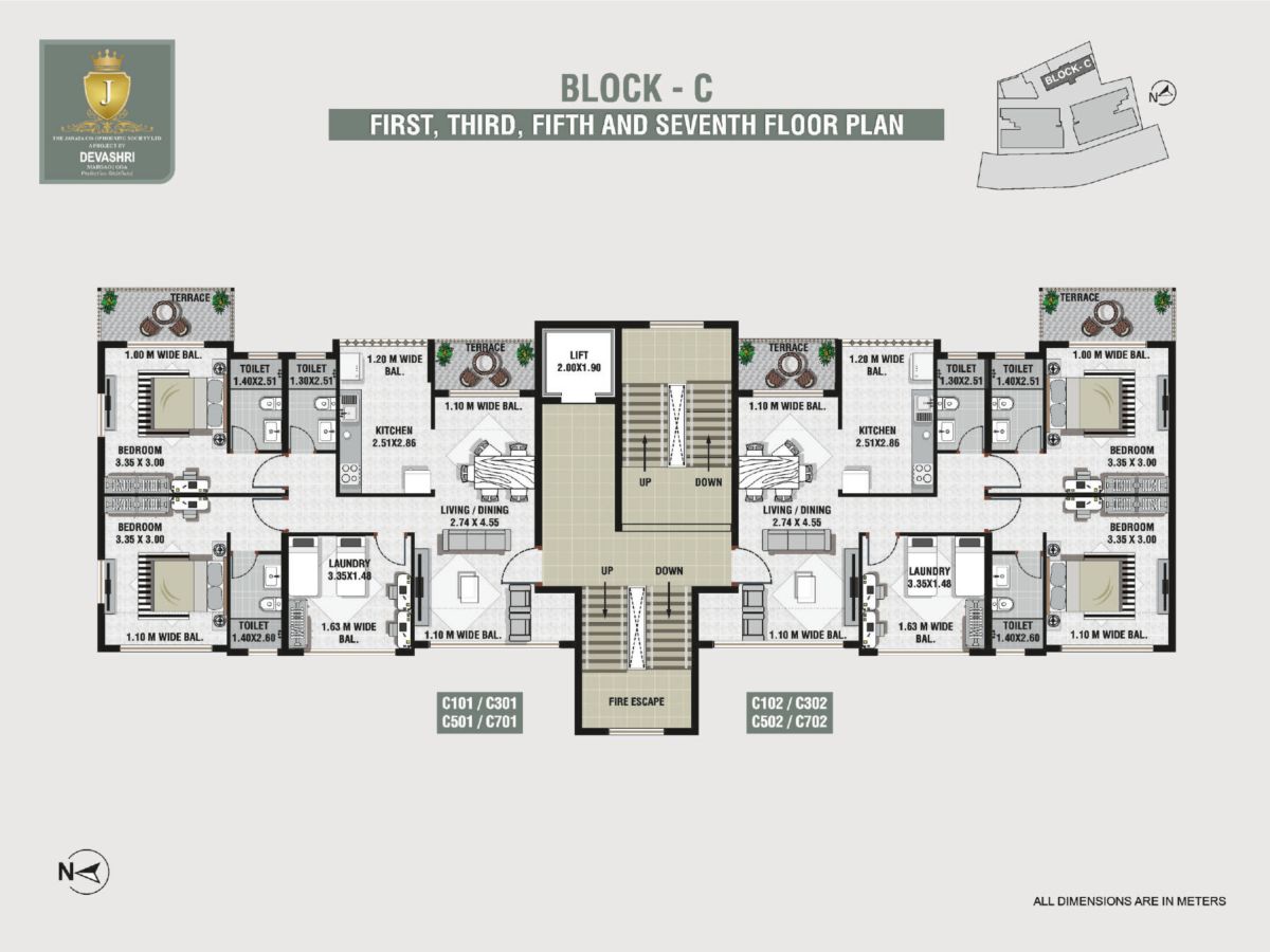 Janata-Coop-Houosing-Society-Block-C-First-Third-Fifth-Seventh-Floor-Plan
