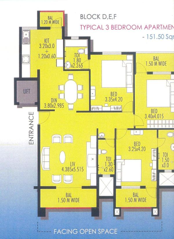 Vasant-Vihar-Block-D-E-F-Typical-3-BHK-Floor-Plan
